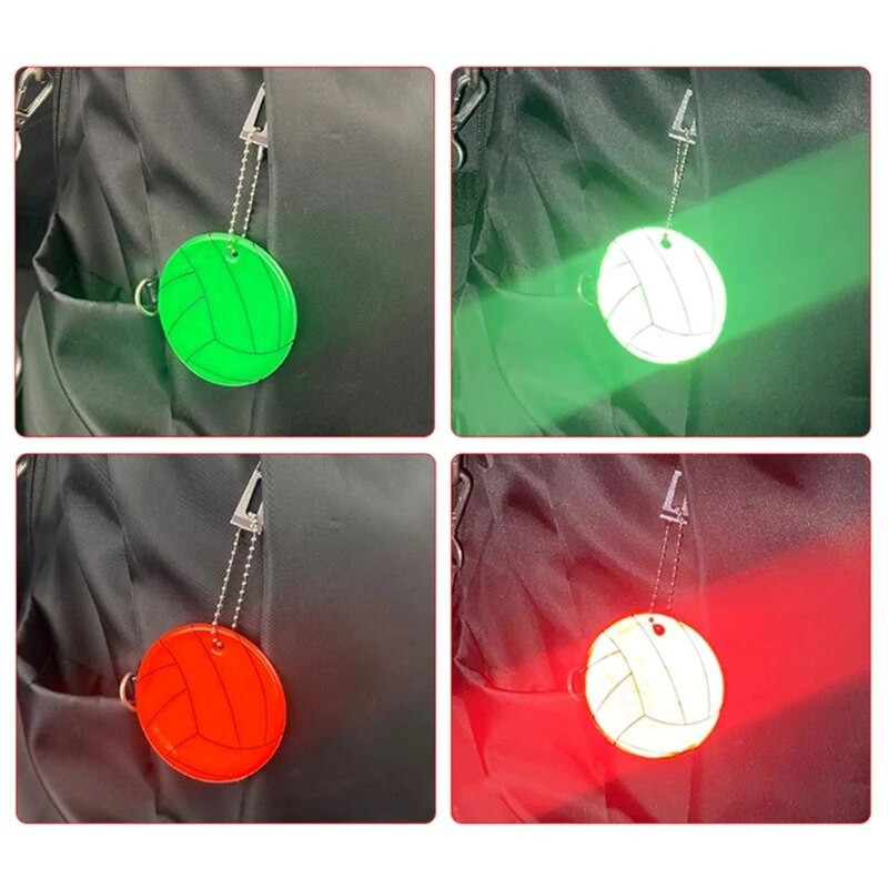 5 ks bezpečnostných reflexných prvkov pre deti, kľúčenky, štýlové reflexné vybavenie, batohy, kočíky, bundy, reflexný prívesok na kľúče pre bezpečnú cyklistiku