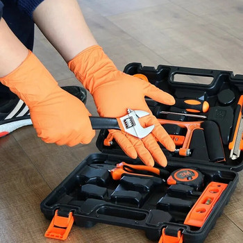 Γάντια Nitrile Mechanic Heavy Duty CE επισκευή αυτοκινήτου Πάχος γάντια νιτριλίου Βιομηχανική ασφάλεια Εργασία σπίτι Κήπος Οικιακό