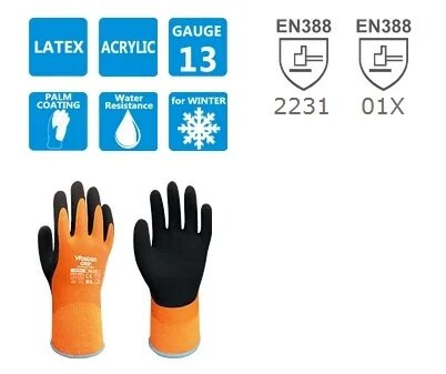 -30`C Freeze Flex Garden Θερμό γάντι ασφαλείας Ακρυλικό θερμικό αδιάβροχο γάντι με νύχια Αντικρύο ανθεκτικό γάντι εργασίας για το χειμώνα