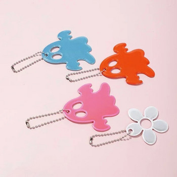 13Pcs Mix Color Little Star Heart Charm Τσάντα Κοσμήματα Αξεσουάρ Ανακλαστικά μπρελόκ κρεμάστρα μπρελόκ για παιδιά Γυναικεία χρήση ασφαλείας