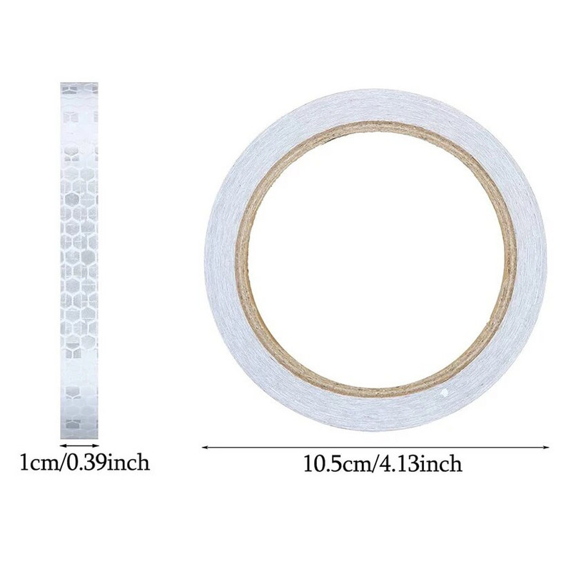 1cmx8m/rulli helkurkleebised Riba MTB jalgratta kleeplindiga helkuri kleebis