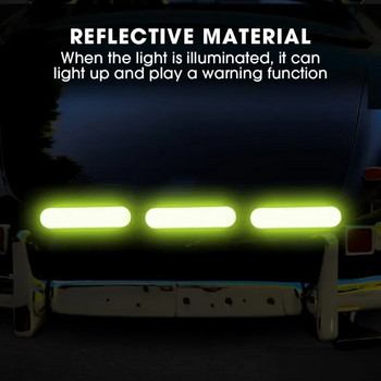 10-60 τμχ Universal Προειδοποίηση Ασφαλείας Ανακλαστικά αυτοκόλλητα για το αυτοκίνητο που αντανακλούν όλες τις πηγές φωτός Αυτοκόλλητα κράνους μοτοσικλετών Ανταλλακτικά αυτοκινήτου