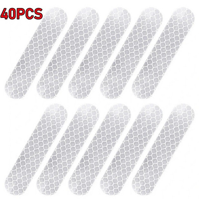 10-60 vnt Universalūs saugos įspėjimai atspindintys lipdukai automobiliams, atspindintys visus šviesos šaltinius, motociklų šalmo lipdukai automobilių dalys