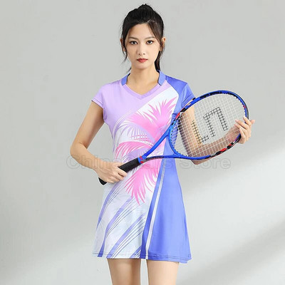 2023 Femei Fete Rochie Sport + Pantaloni scurti Doamne Rochii de tenis Cu pantaloni scurți Rochie de badminton Haine Sală de gimnastică Alergare Îmbrăcăminte sportivă