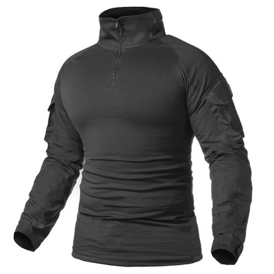 Ανδρικό στρατό των ΗΠΑ Tactical Multicam Military Combat Μαύρο μπλουζάκι μακρυμάνικο CP καμουφλάζ Airsoft πουκάμισα Ρούχα για κάμπινγκ για κυνήγι