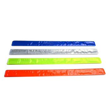 2Pcs 40*3cm Светлоотразителна нощна лента за безопасност Slap Wrap Band Glezen Крак Джогинг Ръка за китка Колоездене Инструменти за велосипед