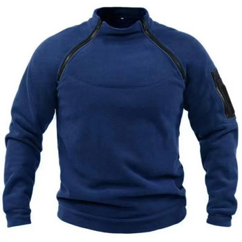 US DUTR Мъжко тактическо външно поларено яке Ловни дрехи Топъл пуловер с цип Мъжко ветроустойчиво палто Термо пуловер за туризъм