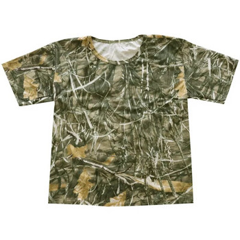 Καλοκαιρινό πλήρες βαμβακερό πεύκο νεκρά φύλλα παραλλαγής Κυνηγετικό πουκάμισο ψαρέματος Ανδρικό κοντομάνικο πουκάμισο Άνετο αθλητικό πουκάμισο για εξωτερικούς χώρους