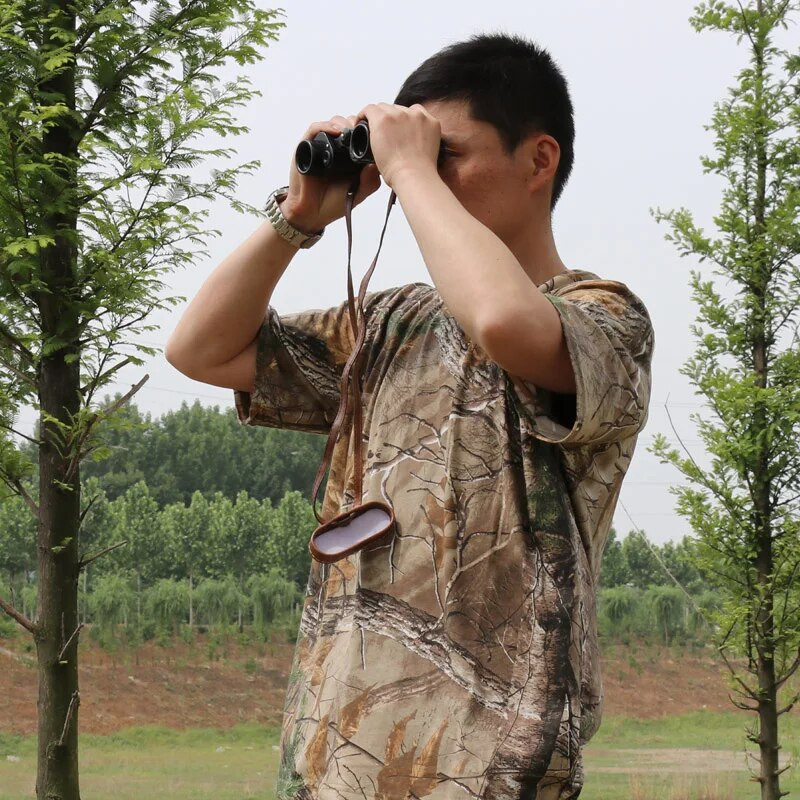 Suvine täispuuvillane männi surnud lehtede kamuflaaž jahipüügi särk Meeste lühikeste varrukatega särk Mugav välispordisärk