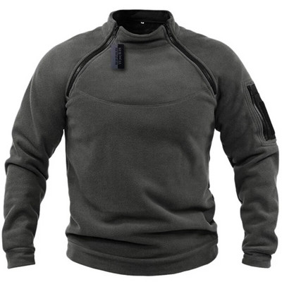 US SWAT Mens Tactical Outdoor Polar Fleece Jaka Medību Apģērbs Silts Rāvējslēdzējs Pulovers Vīrietim vēja necaurlaidīgs mētelis Termisks pārgājienu džemperis