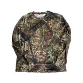 Tricou de vânătoare cu mânecă lungă de camuflaj bionic, primăvară, vară, tricou cu gât în formă de O, cămașă tactică pentru antrenament militar în aer liber