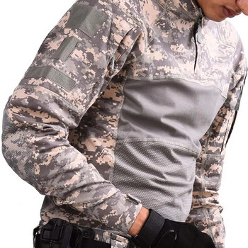 Πουκάμισο Tactical Army Combat Μπλουζάκια Airsoft Μπλούζες Airsoft Μακρυμάνικο Στρατιωτικό Πουκάμισο Paintball Ρούχα κυνηγιού Safari Ανδρικό πουκάμισο