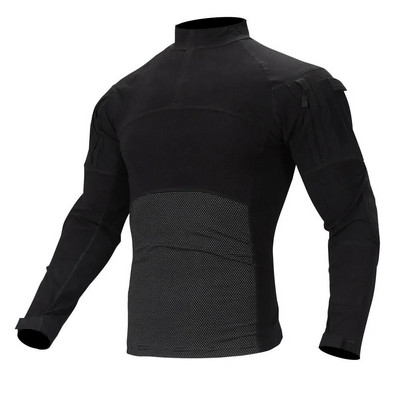 SINAIRSOFT Uniformă militară din armata SUA pentru bărbați, tricou tactic de vânătoare, cu mânecă lungă, din bumbac, respirabil, camuflat de asalt, sport în aer liber