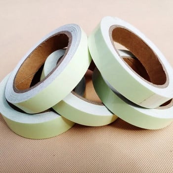 1Pcs Glow in The Dark Tape Αυτοκόλλητη ταινία ασφαλείας Φωσφορίζουσα Φωτεινή Ανακλαστική Αυτοκόλλητη 1cm x 3 m