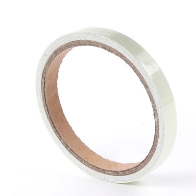 1 tk pimeduses helendav turvateip Isekleepuv riba, fosforestseeruv helendav helkurkleebis 1 cm x 3 m