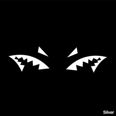 2tk/komplekt Autokleebis Peegeldav Creative Shark Fin Antenn Shark Mouth Vinüülkleebis Autotarvikud Dekoratsioonikleebised Universaalsed