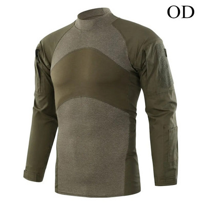 Uniforma militară a Armatei SUA Tricou tactic de vânătoare cu mânecă lungă din bumbac, generația a III-a, cămașă cu broască de luptă pentru bărbați, cămăși Camo de antrenament
