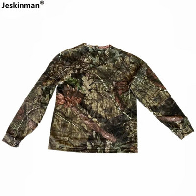 Outdoor Sports Casual Loose Climbing T-Shirt Bionic Camouflage Κυνήγι πουκάμισα ψαρέματος Καλοκαιρινό μπλουζάκι με πλήρη βαμβακερή προστασία από τον ήλιο