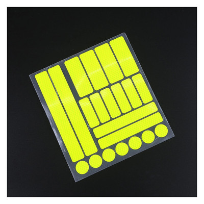 Peegeldav lint jalgratta kleepkleebised ohutuskleebised fluorestseeruvad öörattaratta ratta raami hoiatusriba turvalisus