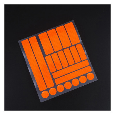 Peegeldav lint jalgratta kleepkleebised ohutuskleebised fluorestseeruvad öörattaratta ratta raami hoiatusriba turvalisus