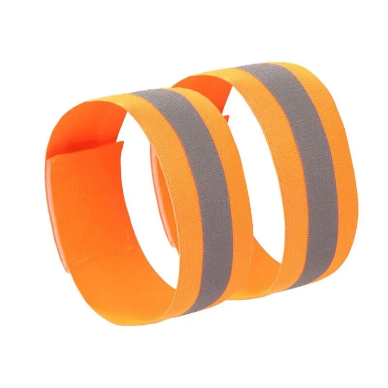 1 τμχ Ανακλαστικές λωρίδες Ελαστικό περιβραχιόνιο βραχιολάκι Χέρι αστράγαλο Προειδοποιητικό δεσμό ιμάντες ασφαλείας ποδήλατο νυχτερινό αθλητισμό τζόκινγκ