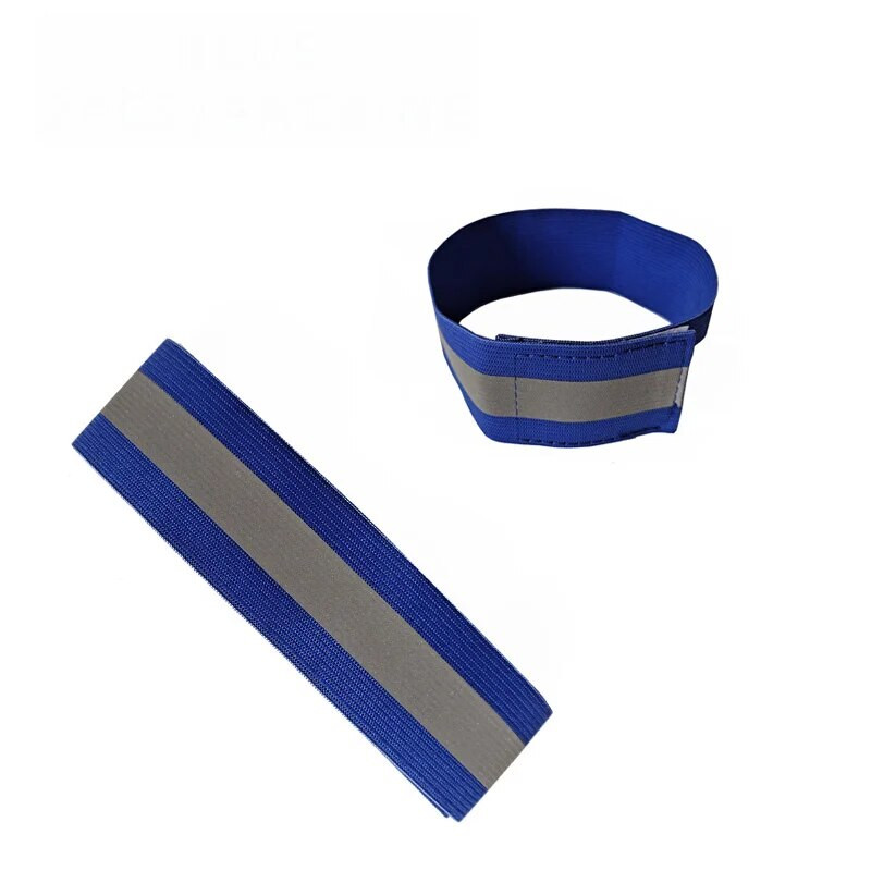 1 τμχ Ανακλαστικές λωρίδες Ελαστικό περιβραχιόνιο βραχιολάκι Χέρι αστράγαλο Προειδοποιητικό δεσμό ιμάντες ασφαλείας ποδήλατο νυχτερινό αθλητισμό τζόκινγκ