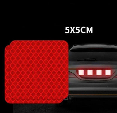 10 tk 3x8cm auto veoauto ohutus helkur hoiatusriba öine sõitmine turvaline helkuri kleebis Automaatne väliskleebised auto stiil