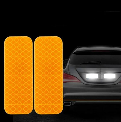 10 tk 3x8cm auto veoauto ohutus helkur hoiatusriba öine sõitmine turvaline helkuri kleebis Automaatne väliskleebised auto stiil