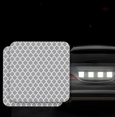 10 tk 3x8cm auto veoauto ohutus helkur hoiatusriba öine sõitmine turvaline helkuri kleebis Automaatne väliskleebised auto stiil