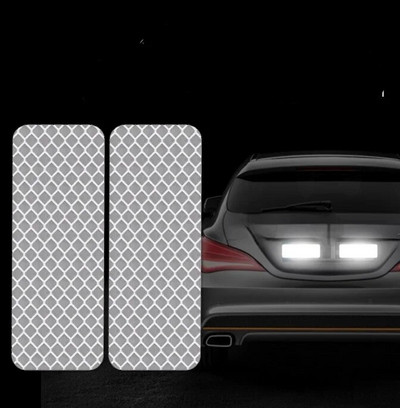 10 tk 3x8cm auto veoauto ohutus helkur hoiatusriba öine sõitmine turvaline helkuri kleebis Automaatne väliskleebised auto stiil