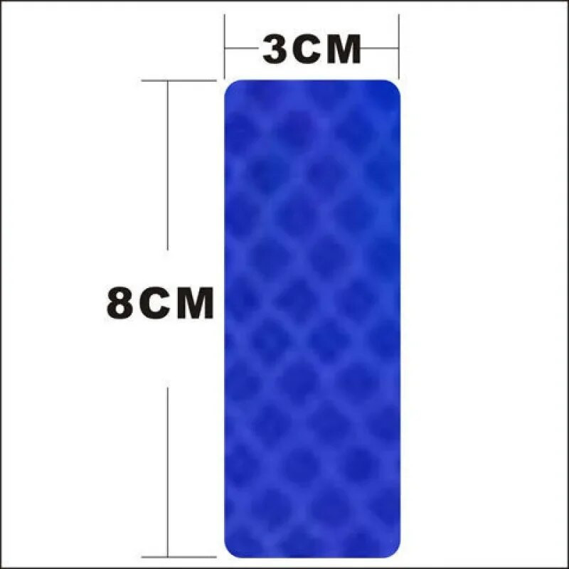 10 tk 3x8cm auto veoauto ohutus helkur hoiatusriba öine sõitmine turvaline helkuri kleebis Automaatne väliskleebised auto stiil