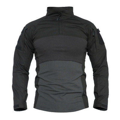 HAN WILD Ανδρικά πουκάμισα τακτικής κυνηγιού για υπαίθριο χώρο Μπλουζάκια μπλουζάκια μάχης αέρα μαλακά μπλουζάκια που αναπνέουν Στρατιωτικά πουκάμισα Γκρι κυνηγετικό μπλουζάκι