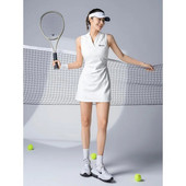 Polo pentru femei, fără mâneci, talie subțire, rochii de tenis, ocazional, linie A, sport în aer liber, fustă scurtă, care acoperă șoldurile, îmbrăcăminte sportivă de golf