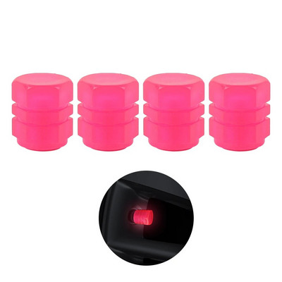 Capace de supapă pentru anvelope de mașină, 1-4 buc. Capace de tijă de supapă luminoase, duze universale fluorescente pentru anvelope pentru mașină, camion, motocicletă, capac de supapă pentru bicicletă
