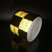 5cmx1m peegeldav jalgrattakleebiste kleeplint kollase musta rattakleebiste jaoks Jalgrattatarvikute jaoks