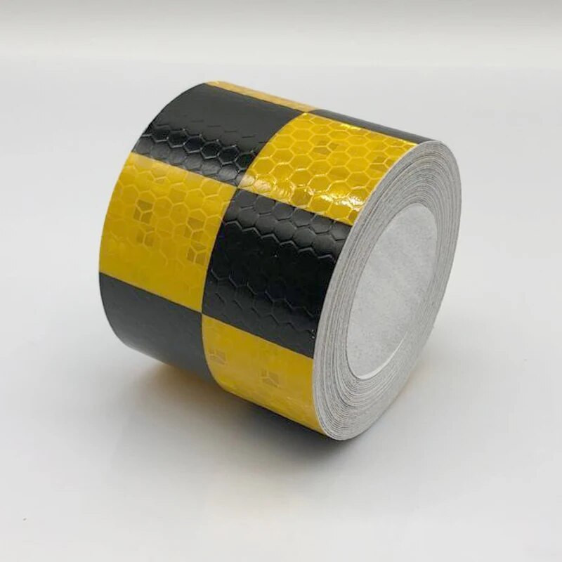 5cmx1m peegeldav jalgrattakleebiste kleeplint kollase musta rattakleebiste jaoks Jalgrattatarvikute jaoks