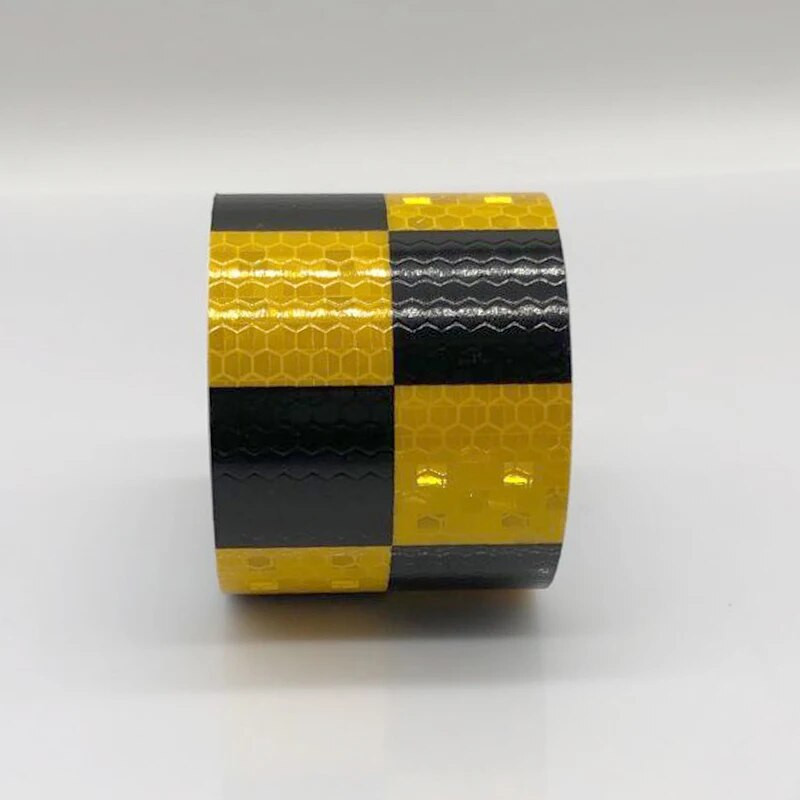 5cmx1m peegeldav jalgrattakleebiste kleeplint kollase musta rattakleebiste jaoks Jalgrattatarvikute jaoks