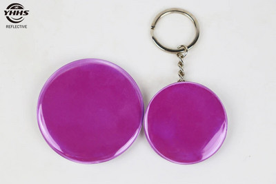 Uus hästi nähtav PVC-võtmehoidja plastikust helkurplekist märk öise jalgrattasõidu helkuriga ripatsiga 1 ülikond 44 mm ja 58 mm