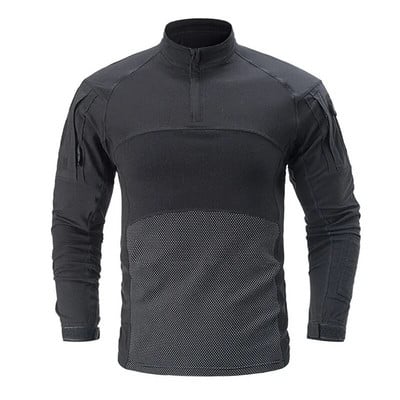 Pánske bojové tričko s zahusťovaním lakťov, armádne, vojenské, multicam maskovacie tričko, vonkajšie, airsoft, paintball, poľovnícke, taktické oblečenie