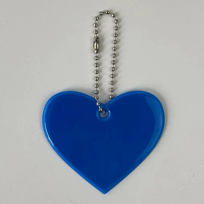 Ανακλαστικό μενταγιόν Τσάντες μπρελόκ σχήμα καρδιάς Αξεσουάρ Ψηλά ορατοί ανακλαστήρες PVC Μπρελόκ Σακίδια πλάτης για γυναικεία Παιδιά Χρηματοκιβώτιο