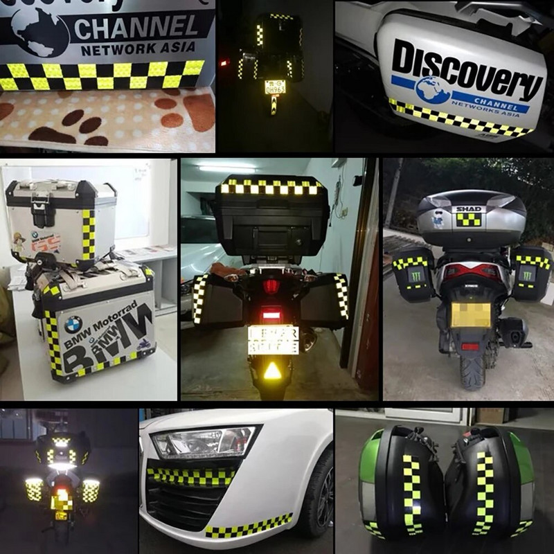 3mx5cm hoiatus auto helkur hoiatuslint kleebis jalgratta raam Mootorratta kleebis Dekoratsioon helkurribad ohutusmärgi teip