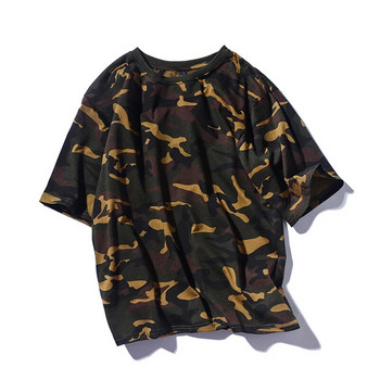 Ανδρικά κοντομάνικα καλοκαιρινά ενδύματα εκπαίδευσης κυνηγιού Anisyll Tactical T-shirt Jungle Camouflage Loose Tops