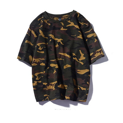 Anisyll Tie-dyed Military Style Tactical T-Shirt Jungle Camouflage Свободни горнища Мъжко лятно ловно тренировъчно облекло с къс ръкав