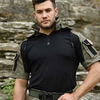 Тактическа тениска Мъжка бойна риза за пейнтбол Еърсофт Ловно облекло Армейска риза Камуфляж Военни тениски Multicam Туристически дрехи