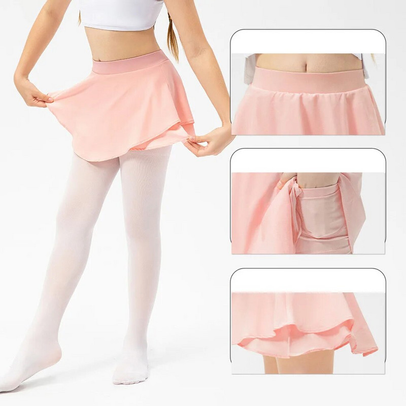 Bērni Teniss Joga Svārki Šorti Balets Kostīms Deju Kleita Apģērbs Meitenēm Bērni Zeķubikses Deju apģērbi Vingrošana Sporta Apģērbs Golfs