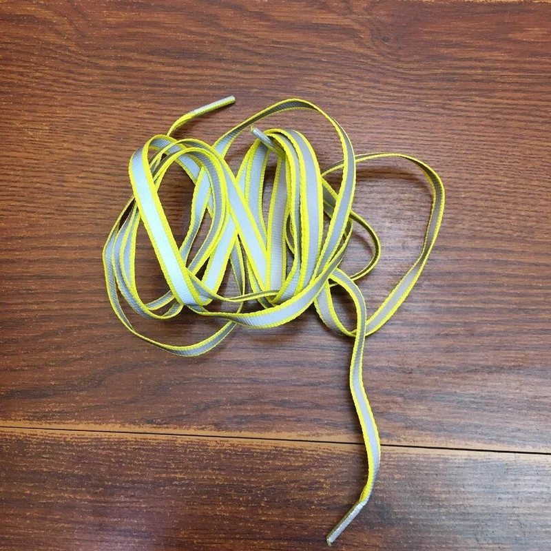 Φθορίζοντα αντανακλαστικά κορδόνια μήκους 120 cm Αθλητικά προειδοποιητικά κορδόνια πολύχρωμα