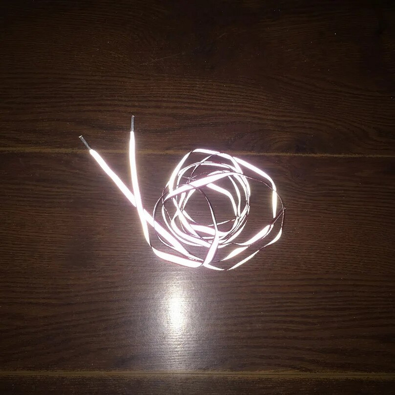 Φθορίζοντα αντανακλαστικά κορδόνια μήκους 120 cm Αθλητικά προειδοποιητικά κορδόνια πολύχρωμα