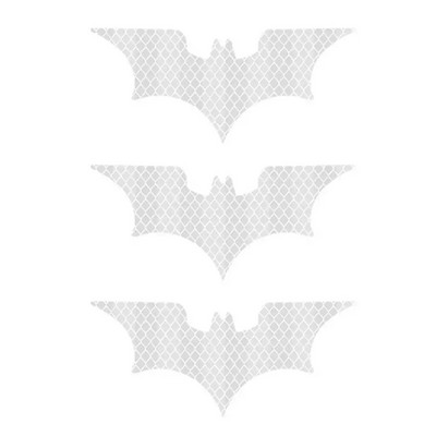 3 τμχ Αυτοκόλλητο αυτοκινήτου ανακλαστικό σε σχήμα νυχτερίδας Αυτοκόλλητα προειδοποίησης ηλεκτρικού οχήματος Safely night κράνος Διακοσμητικά αυτοκόλλητα αξεσουάρ Voiture