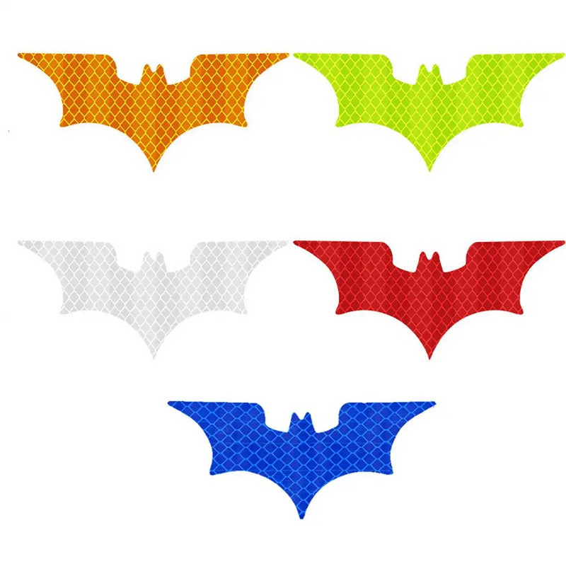 3 τμχ Αυτοκόλλητο αυτοκινήτου ανακλαστικό σε σχήμα νυχτερίδας Αυτοκόλλητα προειδοποίησης ηλεκτρικού οχήματος Safely night κράνος Διακοσμητικά αυτοκόλλητα αξεσουάρ Voiture