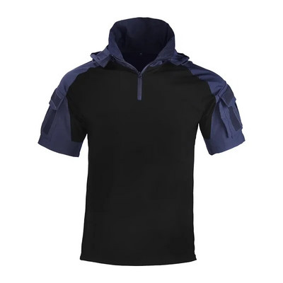 Cămăși tactice Cămașă cu guler din armata SUA Tactici Tricou militar de luptă Albastru Airsoft Paintball Topuri de camping Îmbrăcăminte de vânătoare